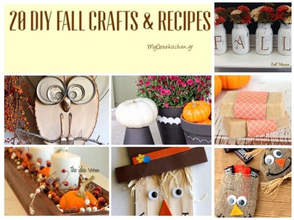 20 DIY Fall Crafts & Recipes - Mygreekitchen